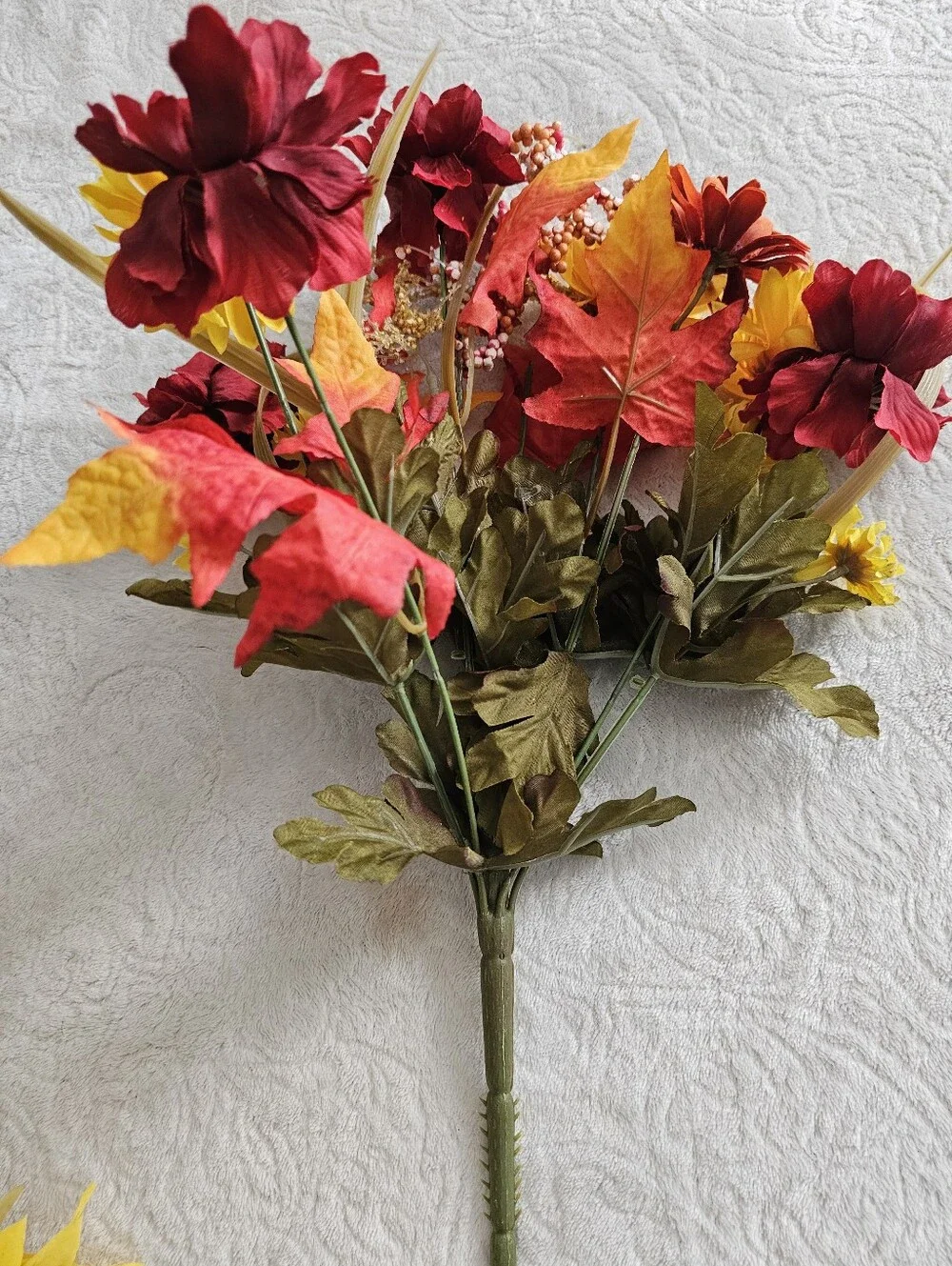 Artificial Sunflower Bouquet in Yellow and Orange - Home Accents